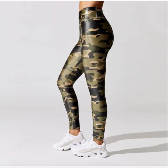 Nike One Dri-FIT One Women's Mid-Rise Camo Leggings Small Olive Green Small - Picture 4 of 10